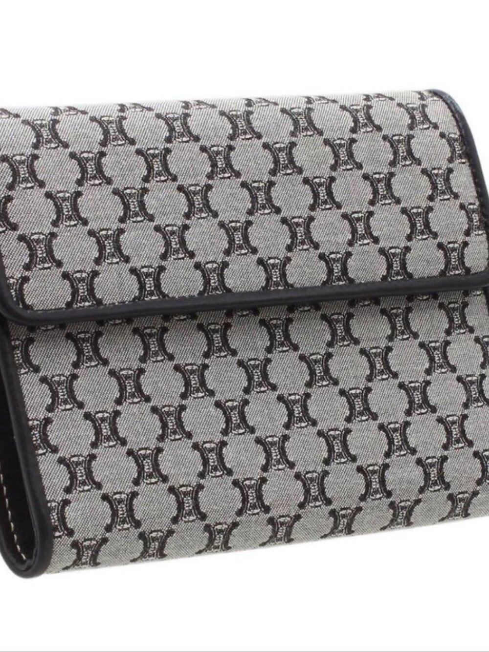 Celine Macadam Pattern Canvas Trifold Wallet - Picture 3 of 10